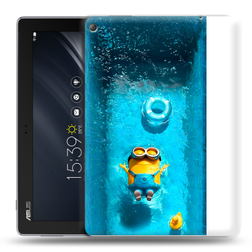 Силиконовый чехол на ASUS ZenPad 10 Z301ML с принтом Миньоны
