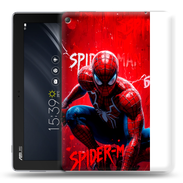 Силиконовый чехол на ASUS ZenPad 10 Z301ML с принтом Spiderman Человек паук
