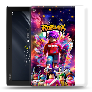 Силиконовый чехол на ASUS ZenPad 10 Z301ML с принтом Roblox Роблокс