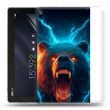 Силиконовый чехол на ASUS ZenPad 10 Z301ML с принтом Медведь