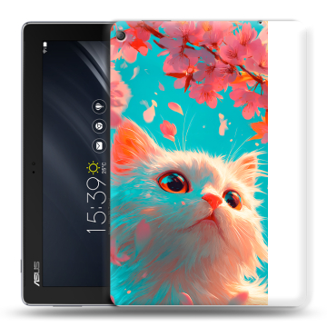 Силиконовый чехол на ASUS ZenPad 10 Z301ML с принтом Красивый кот