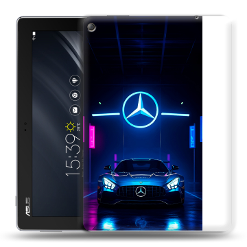 Силиконовый чехол на ASUS ZenPad 10 Z301ML с принтом Mercedes Мерседес