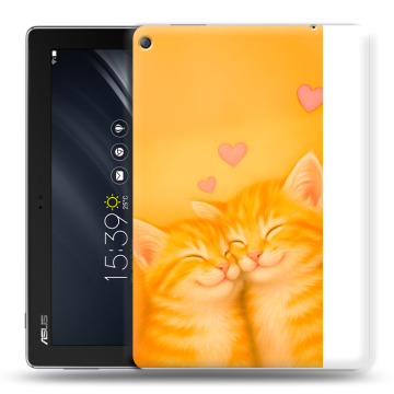 Силиконовый чехол на ASUS ZenPad 10 Z301ML с принтом Милые котята