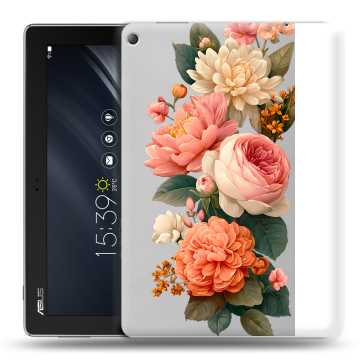 Силиконовый чехол на ASUS ZenPad 10 Z301ML с принтом цветы