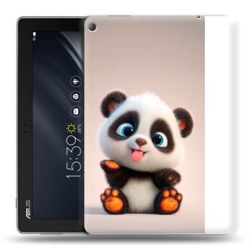 Силиконовый чехол на ASUS ZenPad 10 Z301ML с принтом милая панда