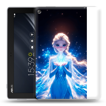 Силиконовый чехол на ASUS ZenPad 10 Z301ML с принтом Холодное сердце Frozen