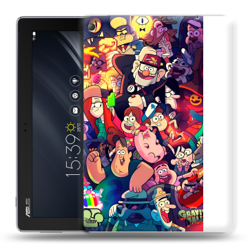 Силиконовый чехол на ASUS ZenPad 10 Z301ML с принтом Gravity Falls Гравити Фолз