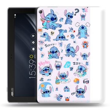 Силиконовый чехол на ASUS ZenPad 10 Z301ML с принтом Лило и Стич