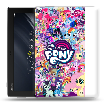 Силиконовый чехол на ASUS ZenPad 10 Z301ML с принтом My little pony Дружба чудо