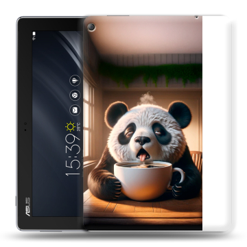 Силиконовый чехол на ASUS ZenPad 10 Z301ML с принтом смешная панда