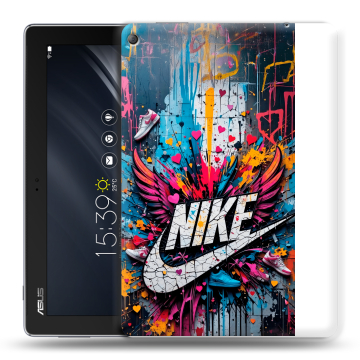 Силиконовый чехол на ASUS ZenPad 10 Z301ML с принтом Nike Найк Силиконовый чехол на ASUS ZenPad 10 Z301ML с принтом Nike Найк