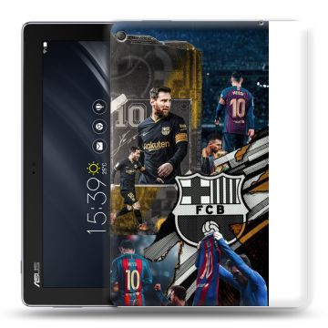 Силиконовый чехол на ASUS ZenPad 10 Z301ML с принтом Messi Barcelona