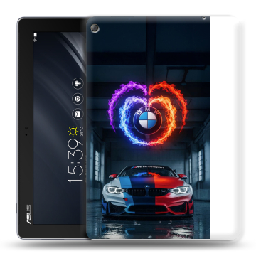 Силиконовый чехол на ASUS ZenPad 10 Z301ML с принтом BMW БМВ