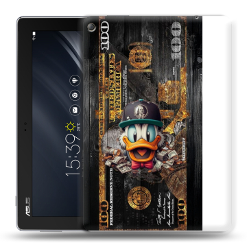 Силиконовый чехол на ASUS ZenPad 10 Z301ML с принтом Дональд Дак Доллар