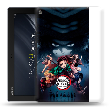 Силиконовый чехол на ASUS ZenPad 10 Z301ML с принтом Demon Slayer Клинок рассекающий демонов Силиконовый чехол на ASUS ZenPad 10 Z301ML с принтом Demon Slayer Клинок рассекающий демонов