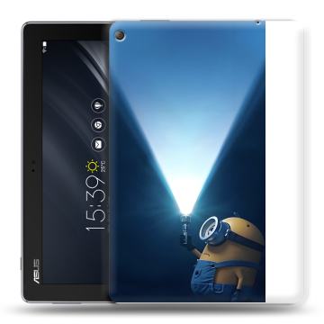 Силиконовый чехол на ASUS ZenPad 10 Z301ML с принтом Миньоны