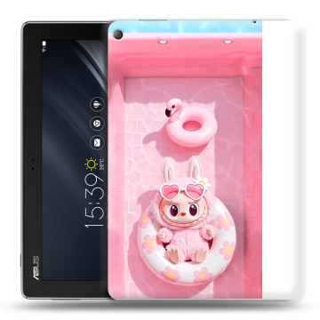 Силиконовый чехол на ASUS ZenPad 10 Z301ML с принтом Labubu Лабубу