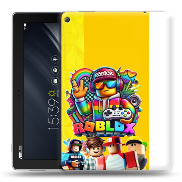 Силиконовый чехол на ASUS ZenPad 10 Z301ML с принтом Roblox Роблокс