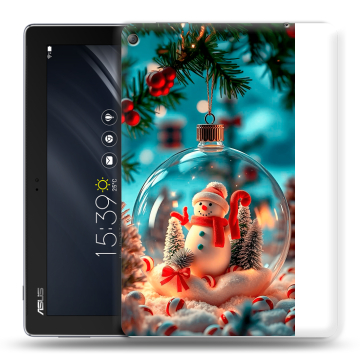 Силиконовый чехол на ASUS ZenPad 10 Z301ML с принтом Новый год