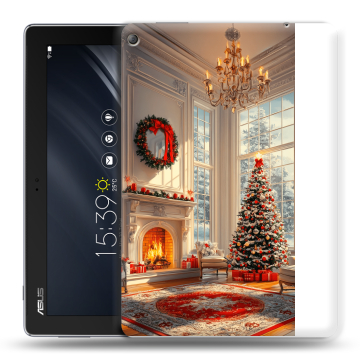Силиконовый чехол на ASUS ZenPad 10 Z301ML с принтом Новый год