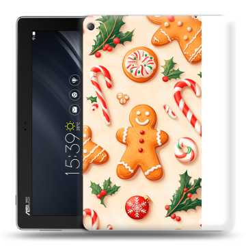 Силиконовый чехол на ASUS ZenPad 10 Z301ML с принтом Новый год