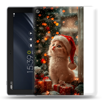 Силиконовый чехол на ASUS ZenPad 10 Z301ML с принтом Новый год