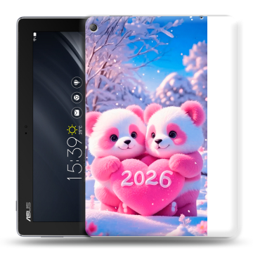 Силиконовый чехол на ASUS ZenPad 10 Z301ML с принтом Новый год