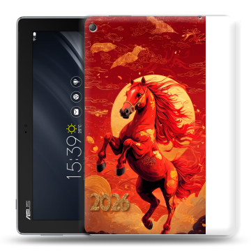Силиконовый чехол на ASUS ZenPad 10 Z301ML с принтом Новый год