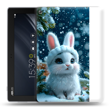 Силиконовый чехол на ASUS ZenPad 10 Z301ML с принтом Новый год