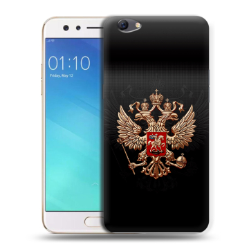 Силиконовый чехол на OPPO F3 с принтом Герб России