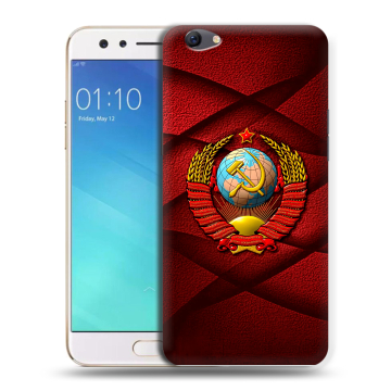 Силиконовый чехол на OPPO F3 с принтом Герб СССР