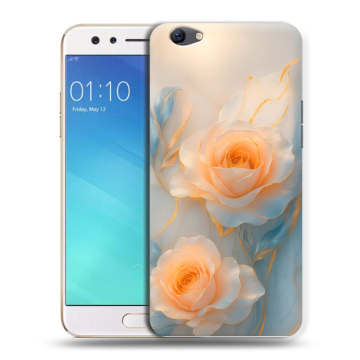 Силиконовый чехол на OPPO F3 с принтом Женский