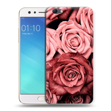 Силиконовый чехол на OPPO F3 с принтом Цветы розы