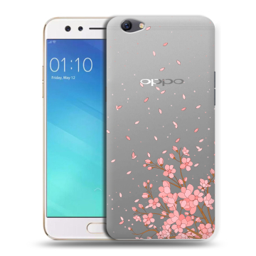 Силиконовый чехол на OPPO F3 с принтом Ветка сакуры