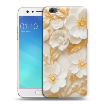 Силиконовый чехол на OPPO F3 с принтом Цветы Силиконовый чехол на OPPO F3 с принтом Цветы