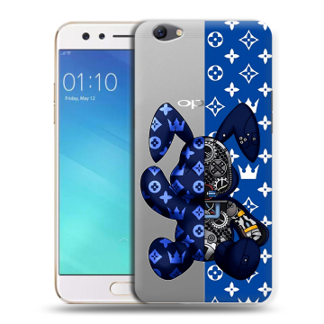 Силиконовый чехол на OPPO F3 с принтом Луи робот