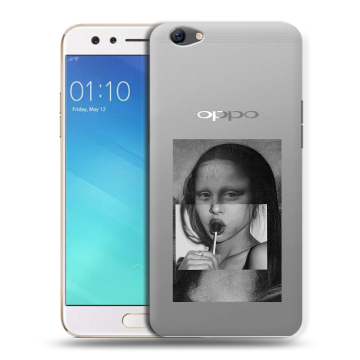 Силиконовый чехол на OPPO F3 с принтом Мона Лиза