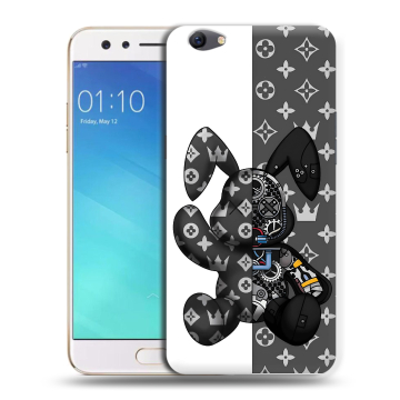 Силиконовый чехол на OPPO F3 с принтом Луи робот Силиконовый чехол на OPPO F3 с принтом Луи робот