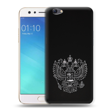 Силиконовый чехол на OPPO F3 с принтом Герб России