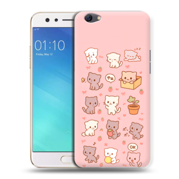 Силиконовый чехол на OPPO F3 с принтом Hello Kitty Хелоу Кити