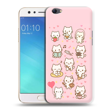 Силиконовый чехол на OPPO F3 с принтом Hello Kitty Хелоу Кити