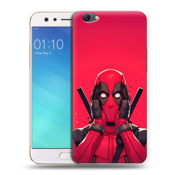 Силиконовый чехол на OPPO F3 с принтом Дедпул Deadpool