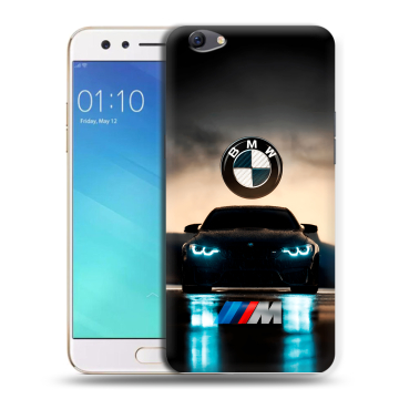 Силиконовый чехол на OPPO F3 с принтом БМВ BMW
