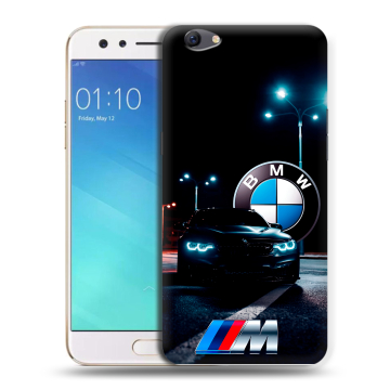 Силиконовый чехол на OPPO F3 с принтом БМВ BMW