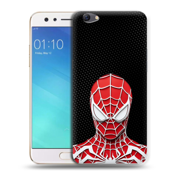 Силиконовый чехол на OPPO F3 с принтом человек паук spiderman