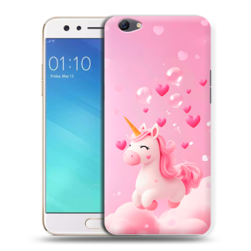 Силиконовый чехол на OPPO F3 с принтом Единорог Силиконовый чехол на OPPO F3 с принтом Единорог