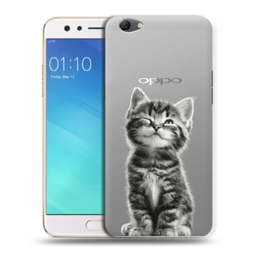 Силиконовый чехол на OPPO F3 с принтом Котенок