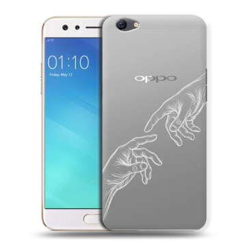 Силиконовый чехол на OPPO F3 с принтом Сотворение мира Силиконовый чехол на OPPO F3 с принтом Сотворение мира