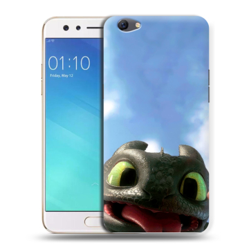 Силиконовый чехол на OPPO F3 с принтом Как приручить дракона