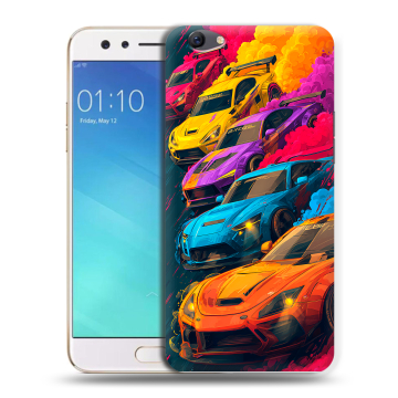 Силиконовый чехол на OPPO F3 с принтом Тачки Силиконовый чехол на OPPO F3 с принтом Тачки